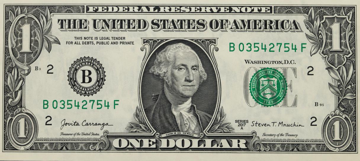 Billete de 1 dólar estadounidense